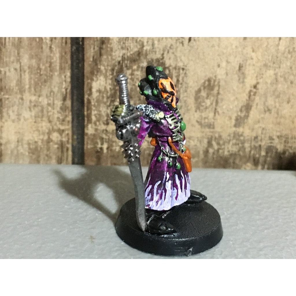 A19674 WARHAMMER 40K ELDAR CRAFTWORLDS METAL WARLOCK W SWORD OOP PAINTED
