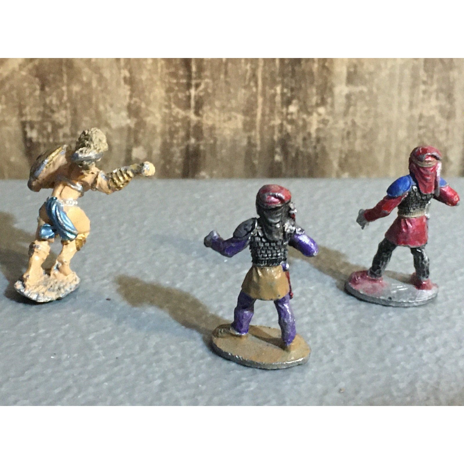 A32858 RAL PARTHA MINIATURES METAL UNKNOWN 3 PK INCOMPLETE? HUMAN WARRIOR