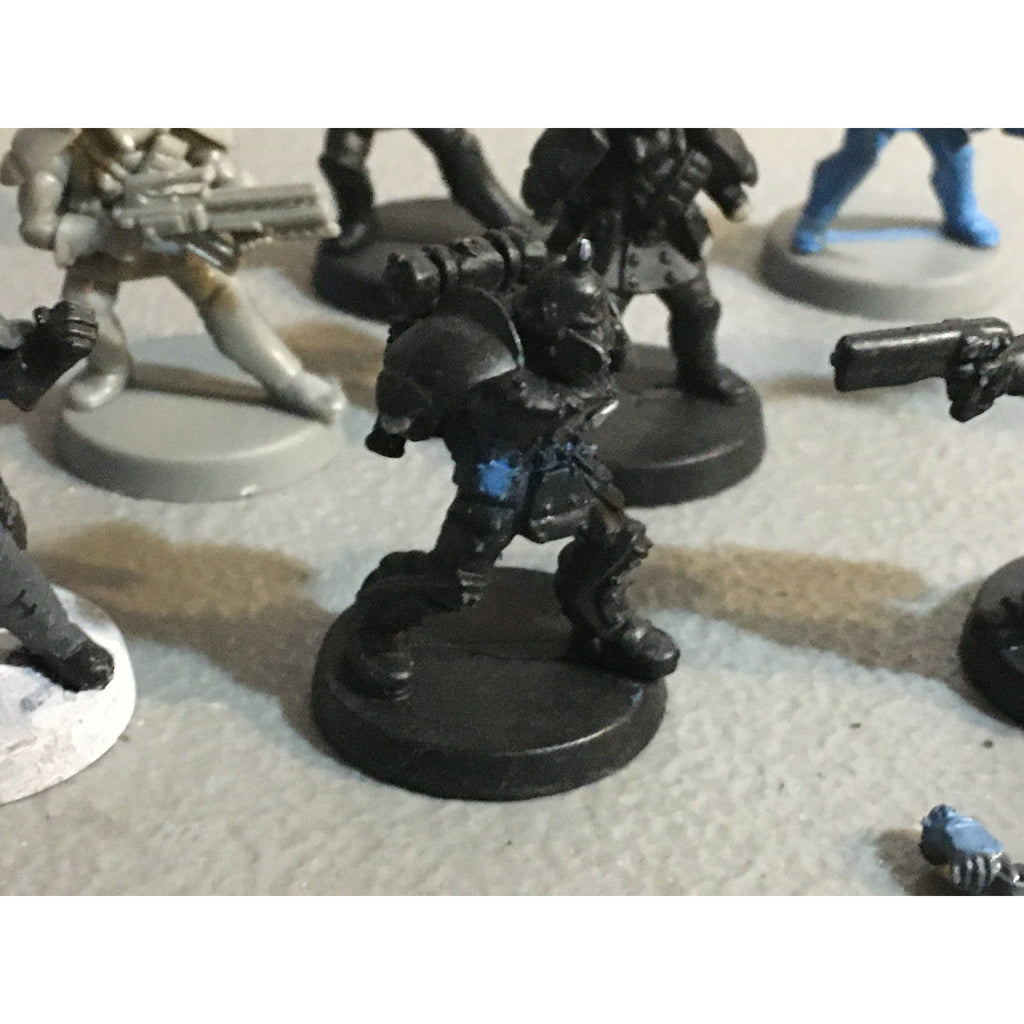 A32585 UNKNOWN PLASTIC MINIATURES BITS & INCOMPLETE LOT SPACE SOLDIER SCI-FI