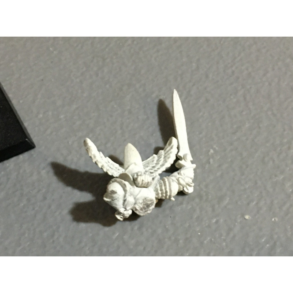 A23911 WARHAMMER FANTASY HIGH ELVES METAL SILVER HELM COMMAND CHAMPION NO SHIELD
