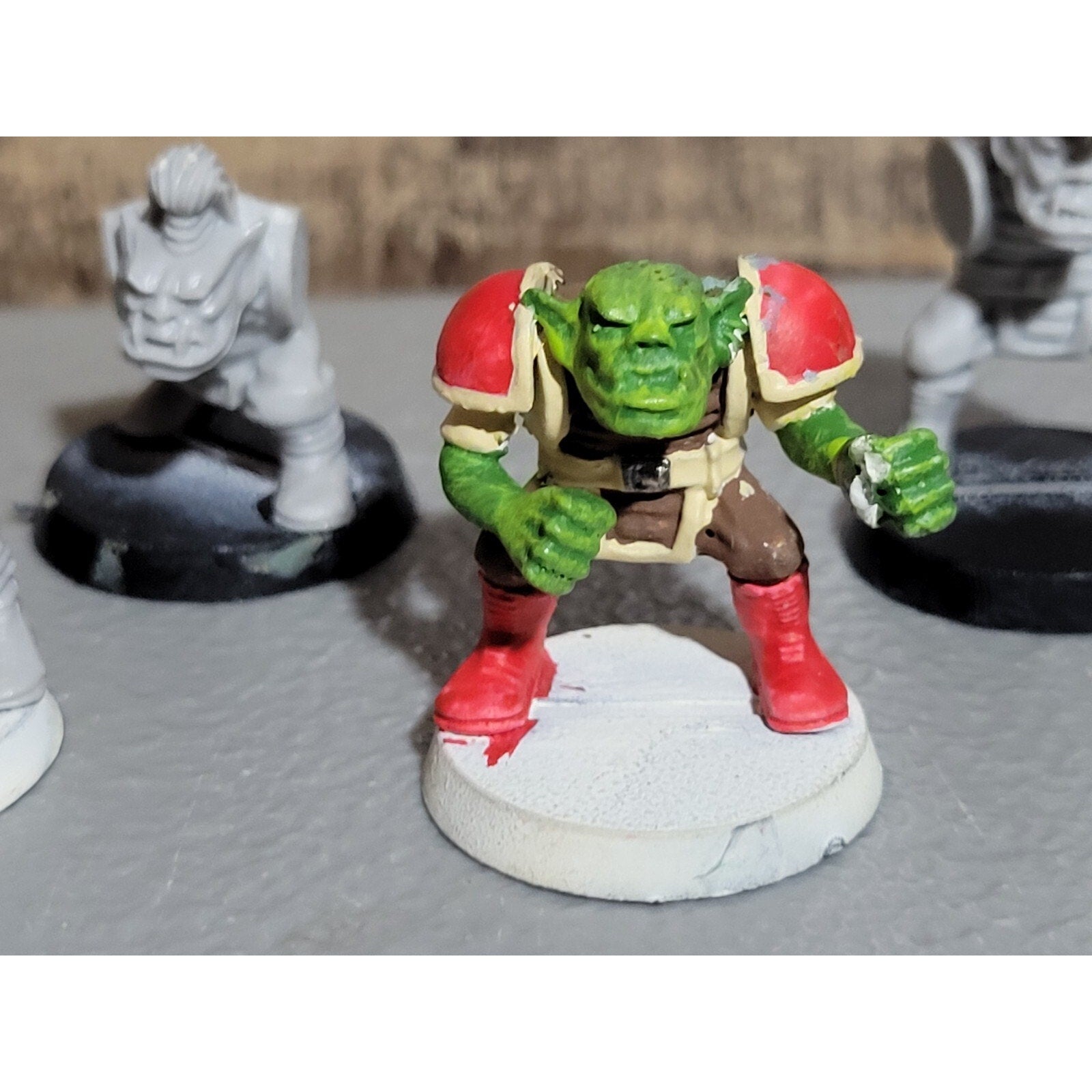 A19455 WARHAMMER 40K OOP CITADEL SPACE ORKS BOYZ INCOMPLETE 4 PK PLASTIC