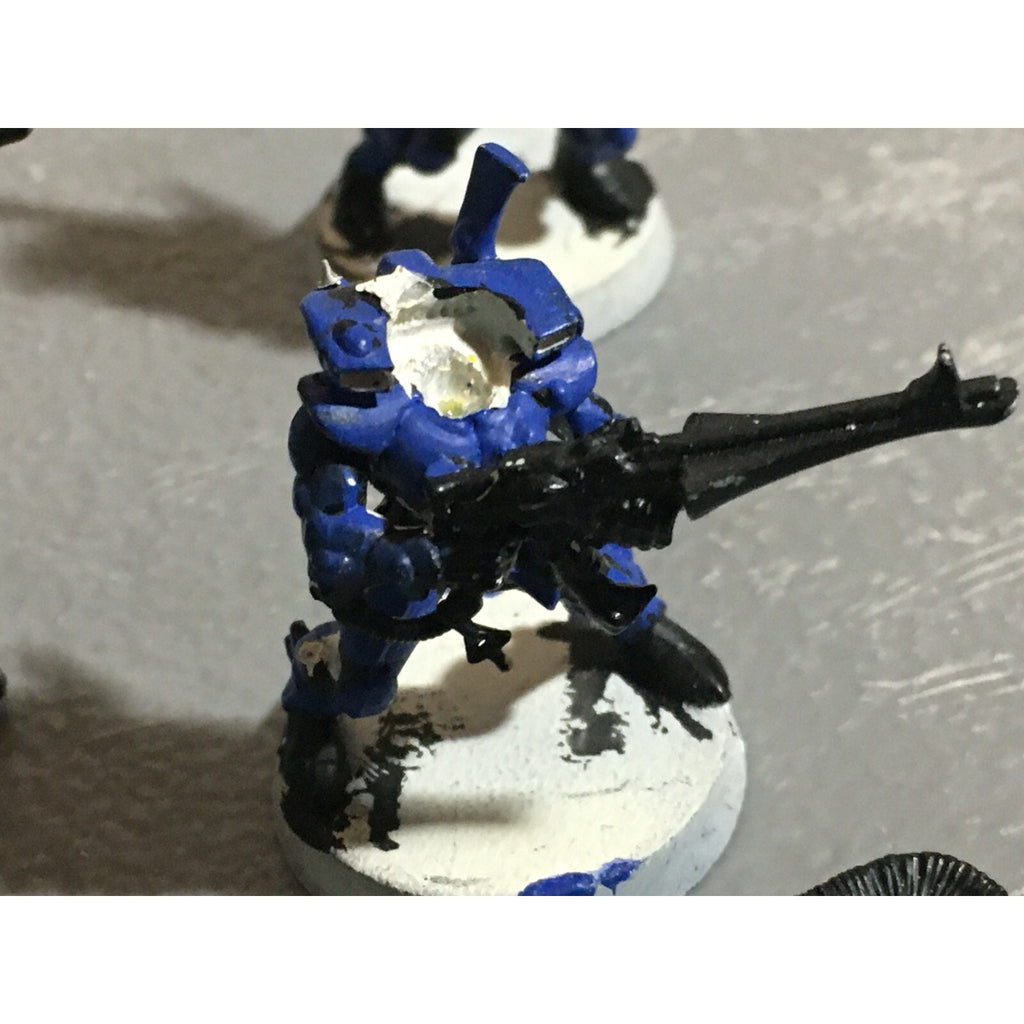 A22117 WARHAMMER 40K ELDAR CRAFTWORLDS DIRE AVENGERS METAL HEADS MISS 1 ARM GW