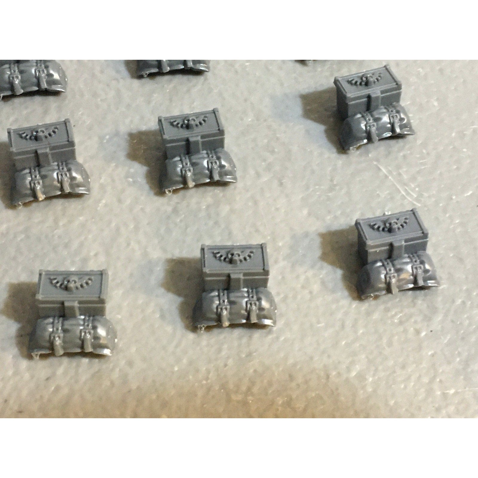 A29399 WARHAMMER 40K SPACE MARINES DARK ANGELS RAVENWING BIKE SADDLEBAG BITS LOT
