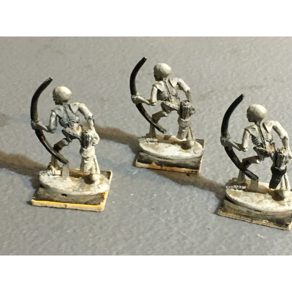 A32373 RAL PARTHA METAL MINIATURES SKELETON ARCHER 3 PK TABLETOP WAR GAMES