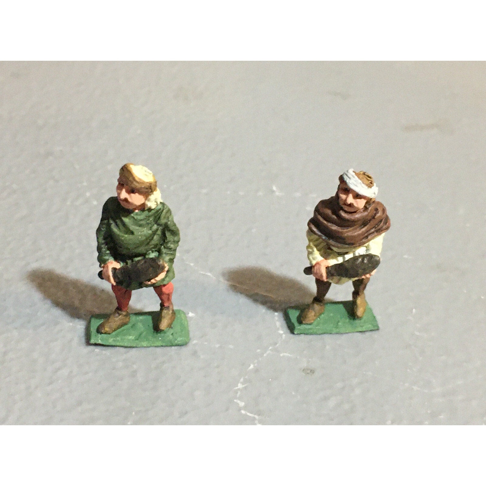 A10187 CITADEL PRE SLOTTA METAL RARE OOP HUMAN VILLAGERS PEASANTS 2 PK PAINTED