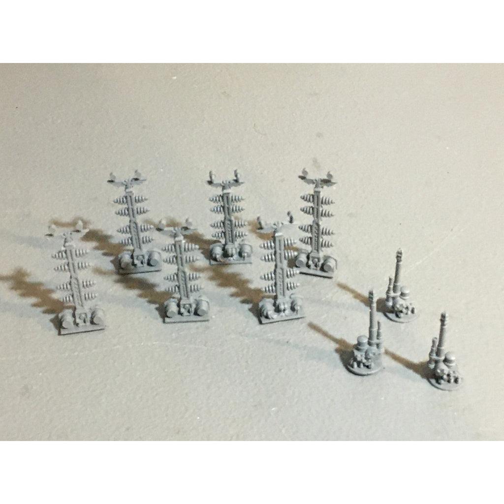 A24507 WARHAMMER 40K SPACE MARINES ENERGY PYLONS 6X + 3 TELEPORT BEACONS GW