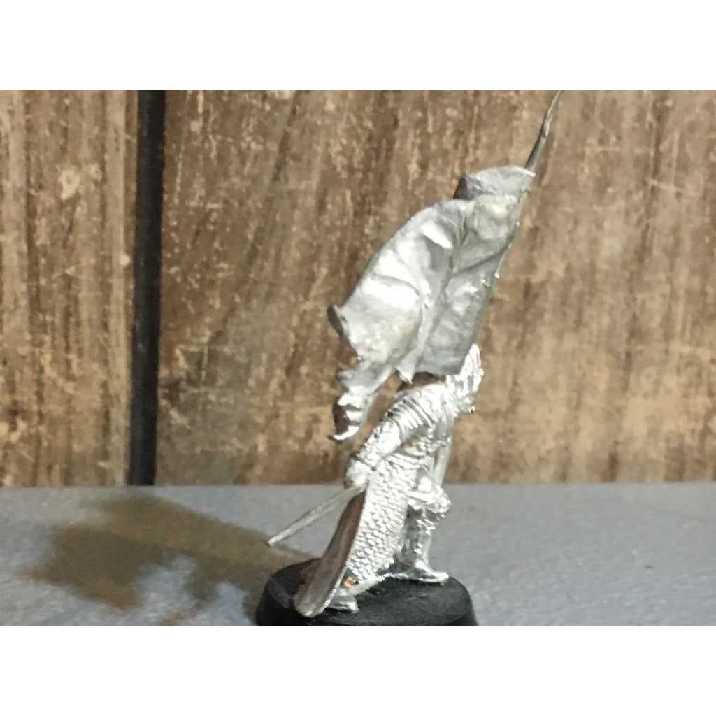 A30092 LOTR LORD OF THE RINGS GAMES WORKSHOP METAL ROHAN GAMLING BANNER GUARD