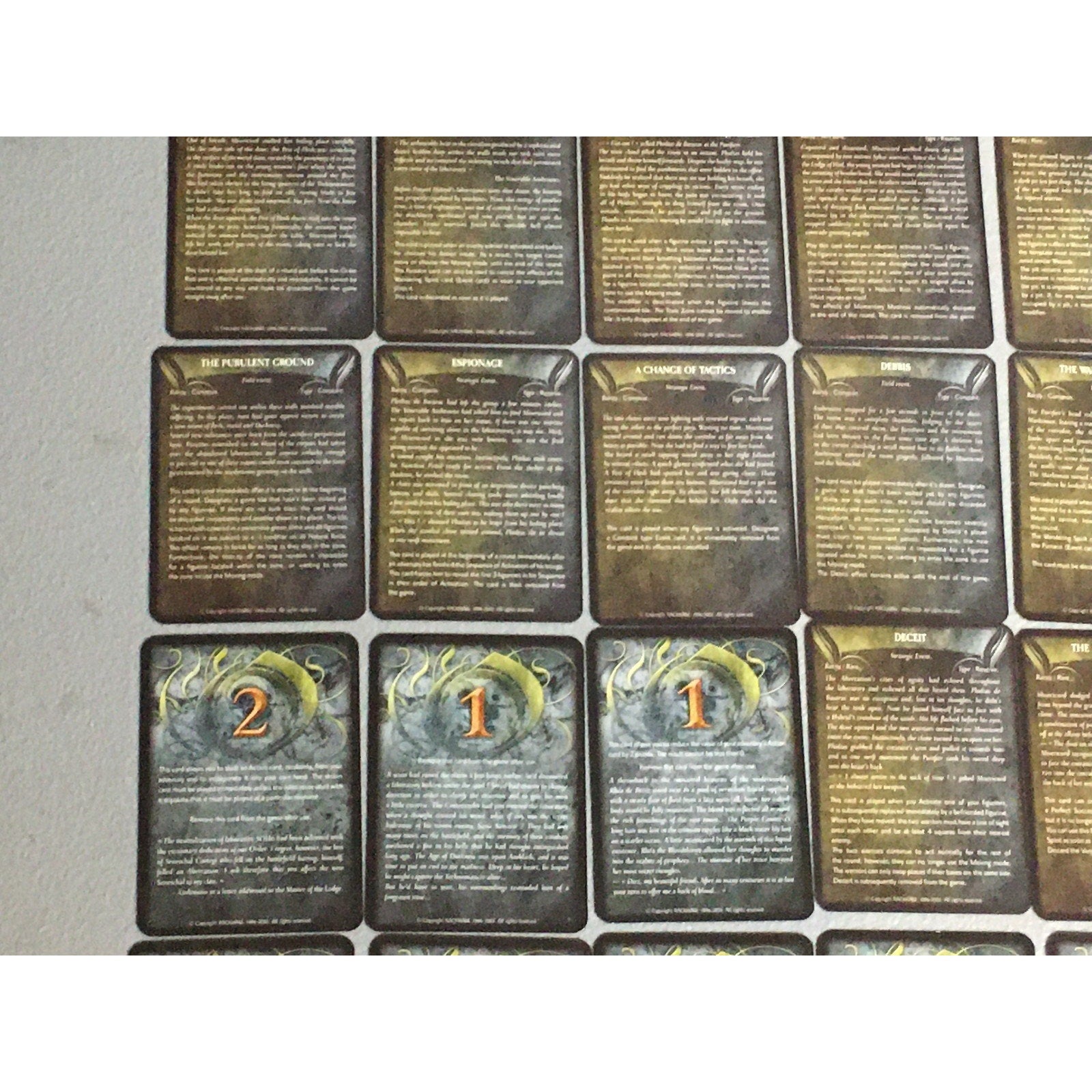 A32712 RACKHAM CONFRONTATION 104 COUNT CARDS LOT TABLETOP
