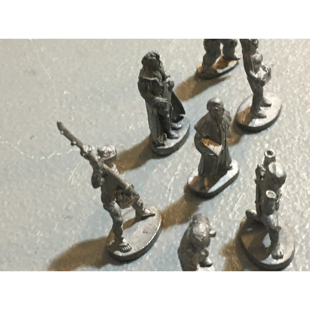 A6558 GRENADIER 8 PK METAL OOP MINIATURES WARRIOR NINJA MUSICIAN 1 INCOMPLETE