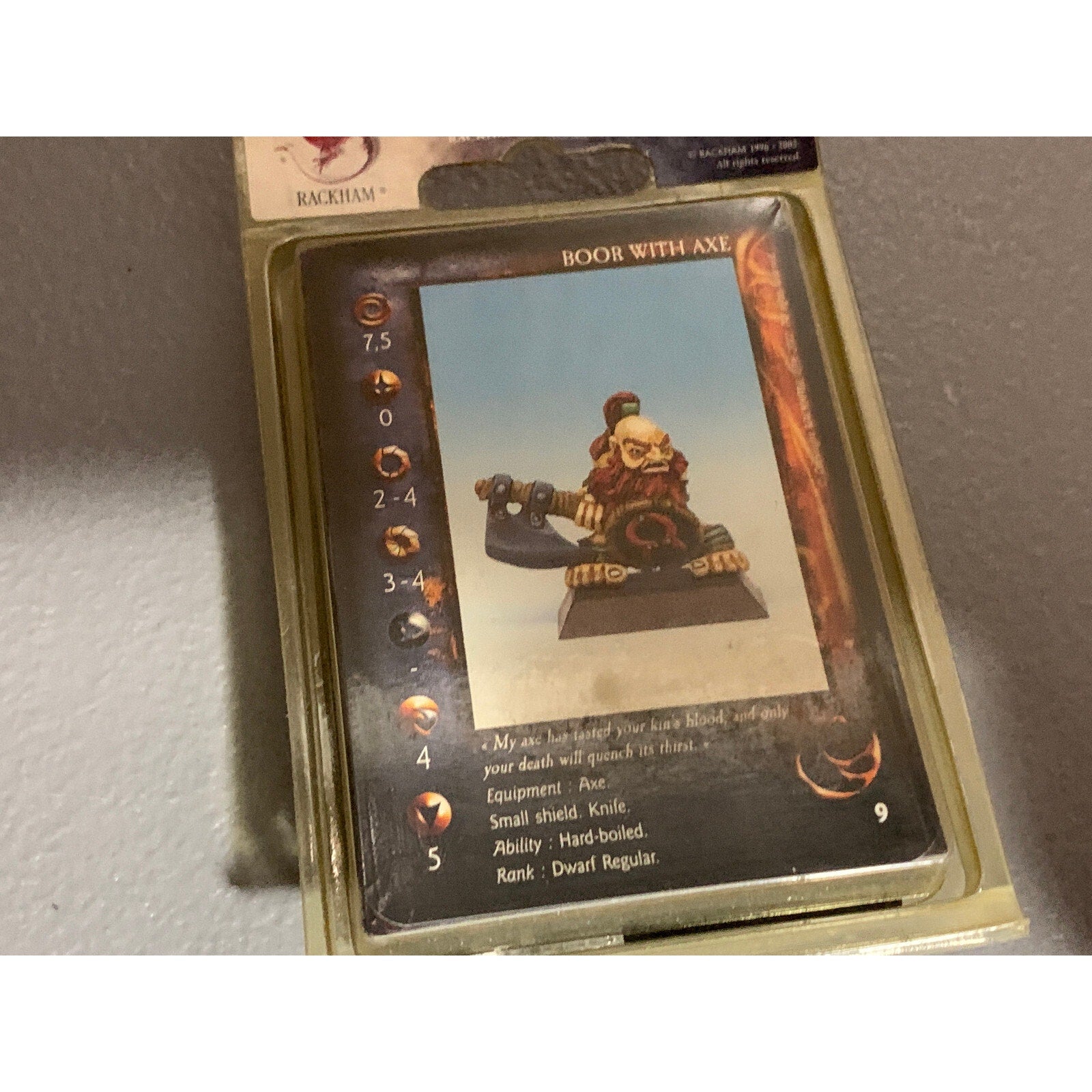 A10382 RACKHAM CONFRONTATION METAL OOP BOOR WITH AXE
