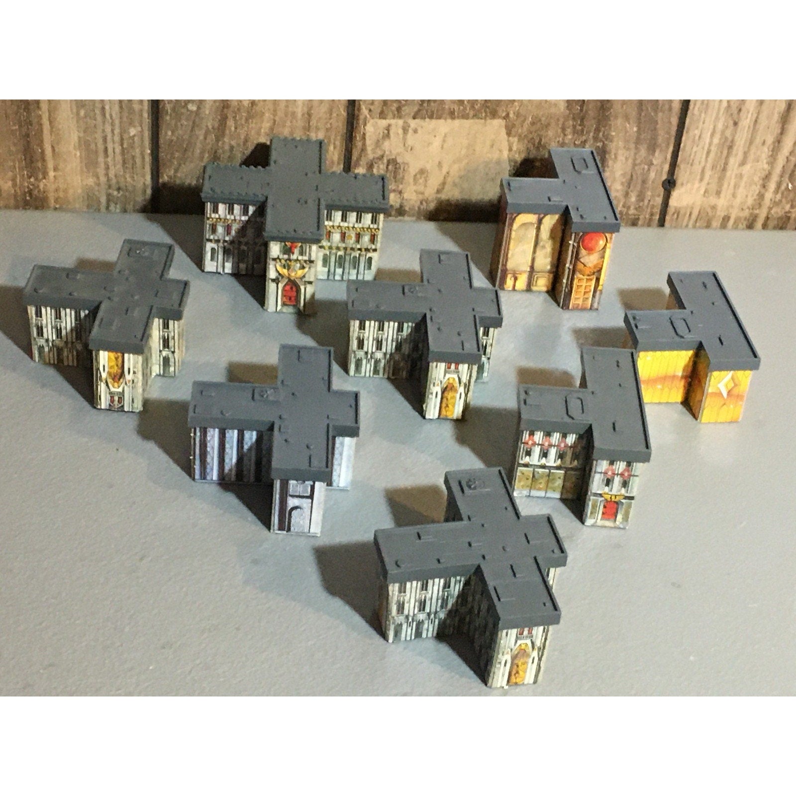 A31677 WARHAMMER EPIC 40K TERRAIN BUILDINGS PLASTIC & CARDSTOCK 8 PK