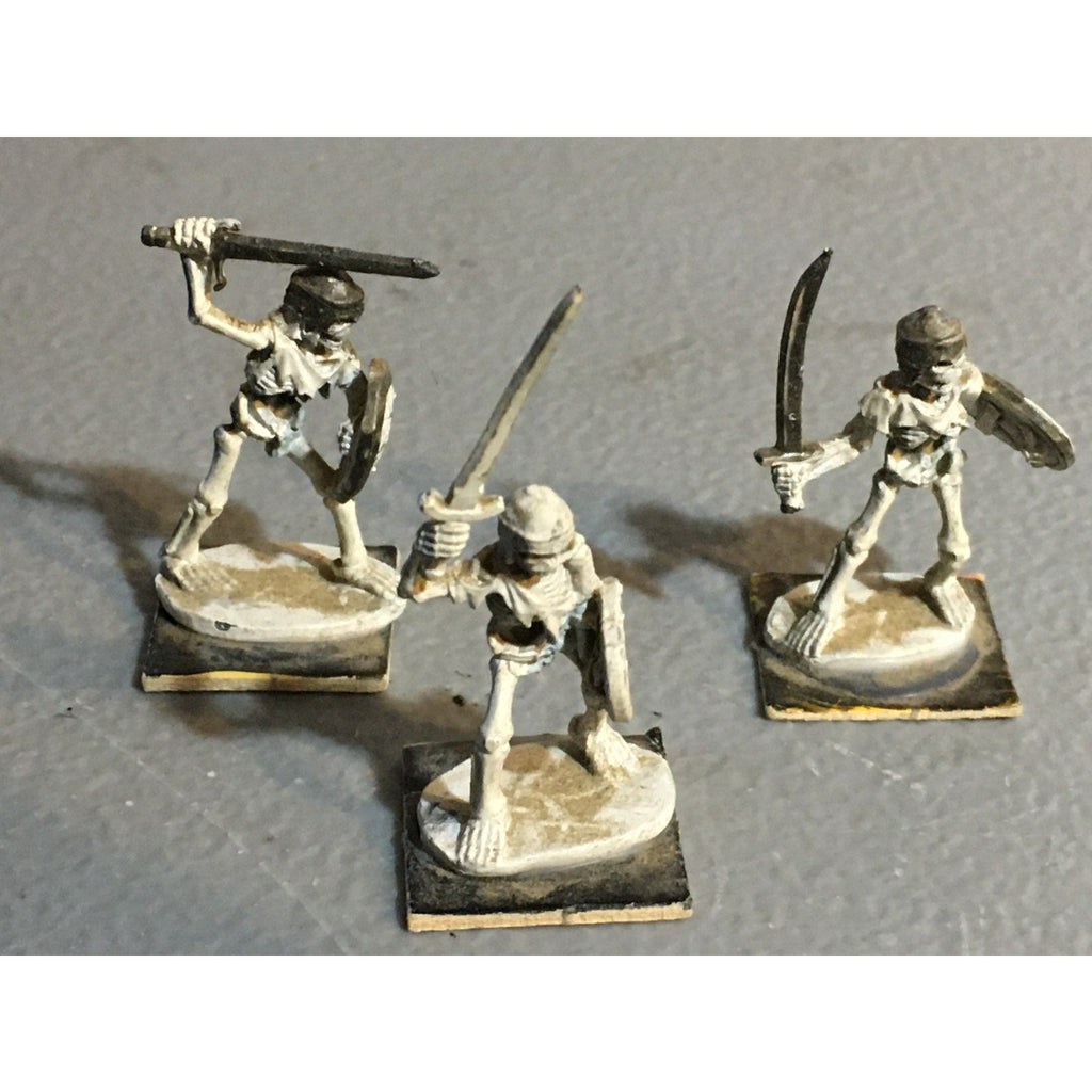 A32376 RAL PARTHA METAL MINIATURES SKELETON WARRIOR 3 PK TABLETOP WAR GAMES
