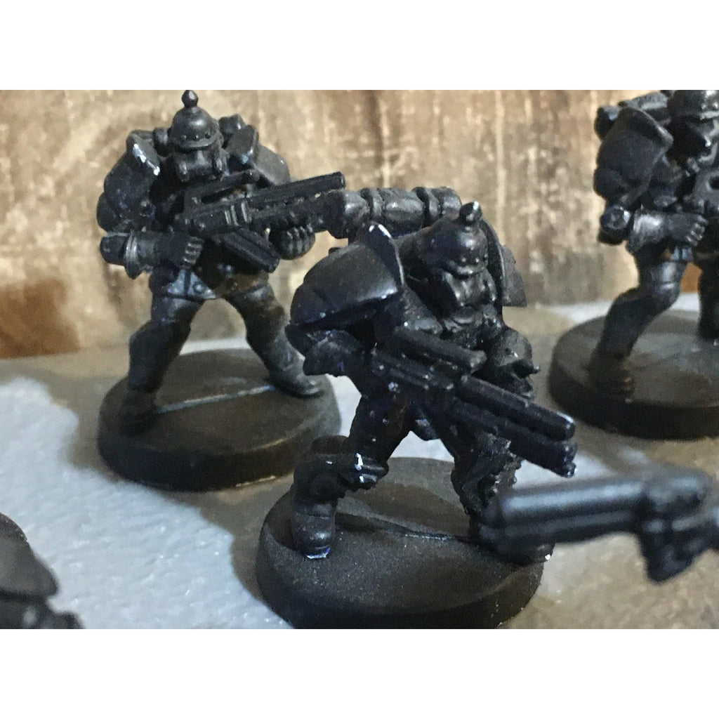 A30059 UNKNOWN TABLE TOP SCI-FI POWER ARMOR SOLDIERS 10 PK WAR GAMES