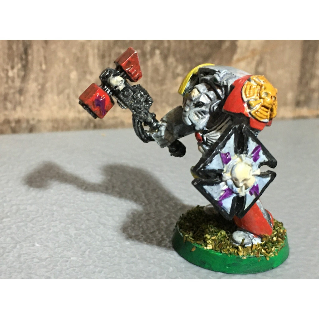 A20729 WARHAMMER 40K METAL SPACE MARINES ROGUE TRADER TERMINATOR HAMMER SHIELD