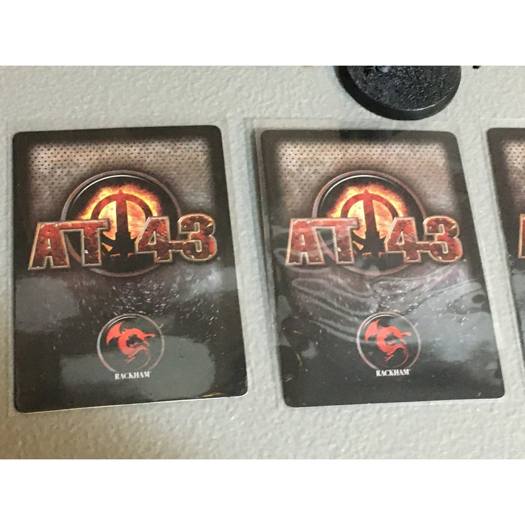 A33511 RACKHAM AT-43 UNA DEATH DEALER TACARM 3 PK MINIATURES W CARDS