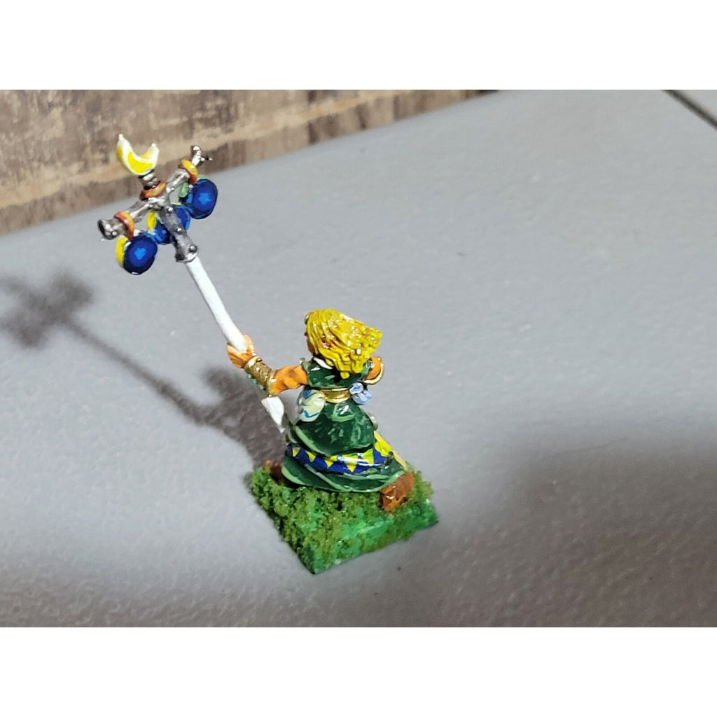 A18750 WARHAMMER FANTASY MARAUDER METAL WOOD ELVES WARRIOR W MOON STANDARD