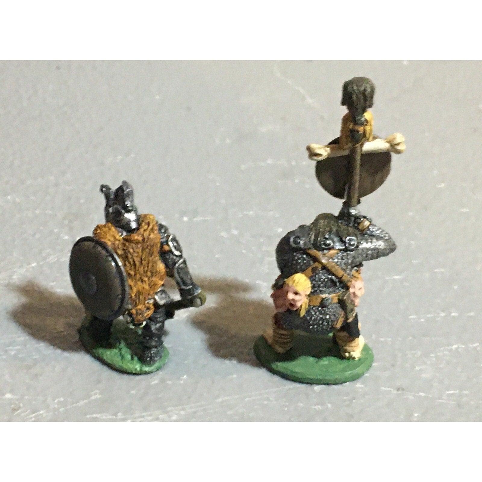 A10089 CITADEL PRE SLOTTA METAL RARE OOP ORC WARRIORS 2 PK WARHAMMER PAINTED