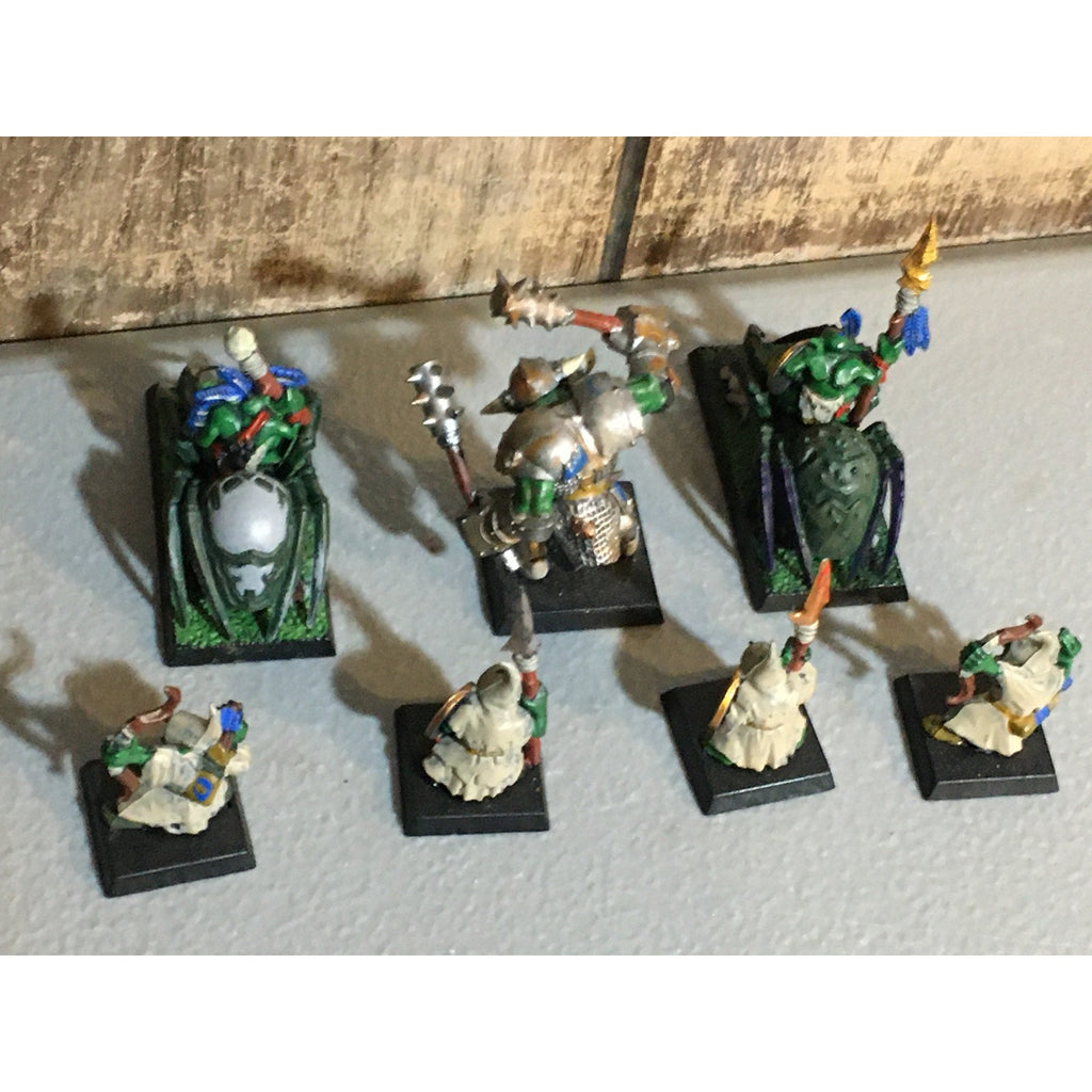 A32511 WARHAMMER FANTASY ORCS & GOBLINS MIX NIGHT FOREST SPIDER BLACK PAINT GW
