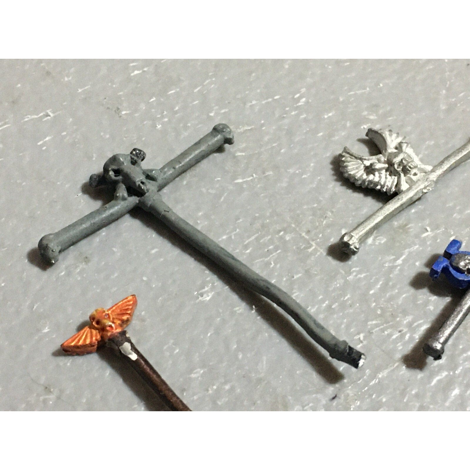 A22382 WARHAMMER 40K SPACE MARINES METAL BITS LOT BANNER POLES GAMES WORKSHOP GW
