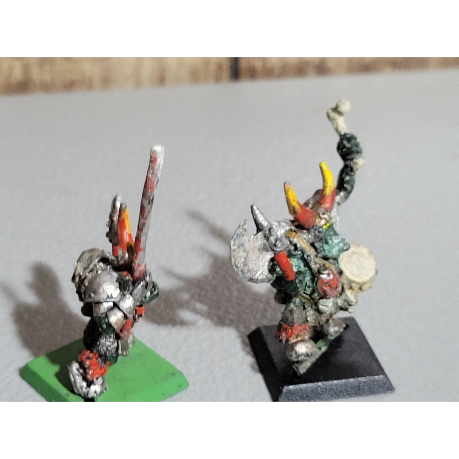 A19431 WARHAMMER FANTASY ORCS & GOBLINS METAL BLACK ORC MUSICIAN STANDARD NO TOP