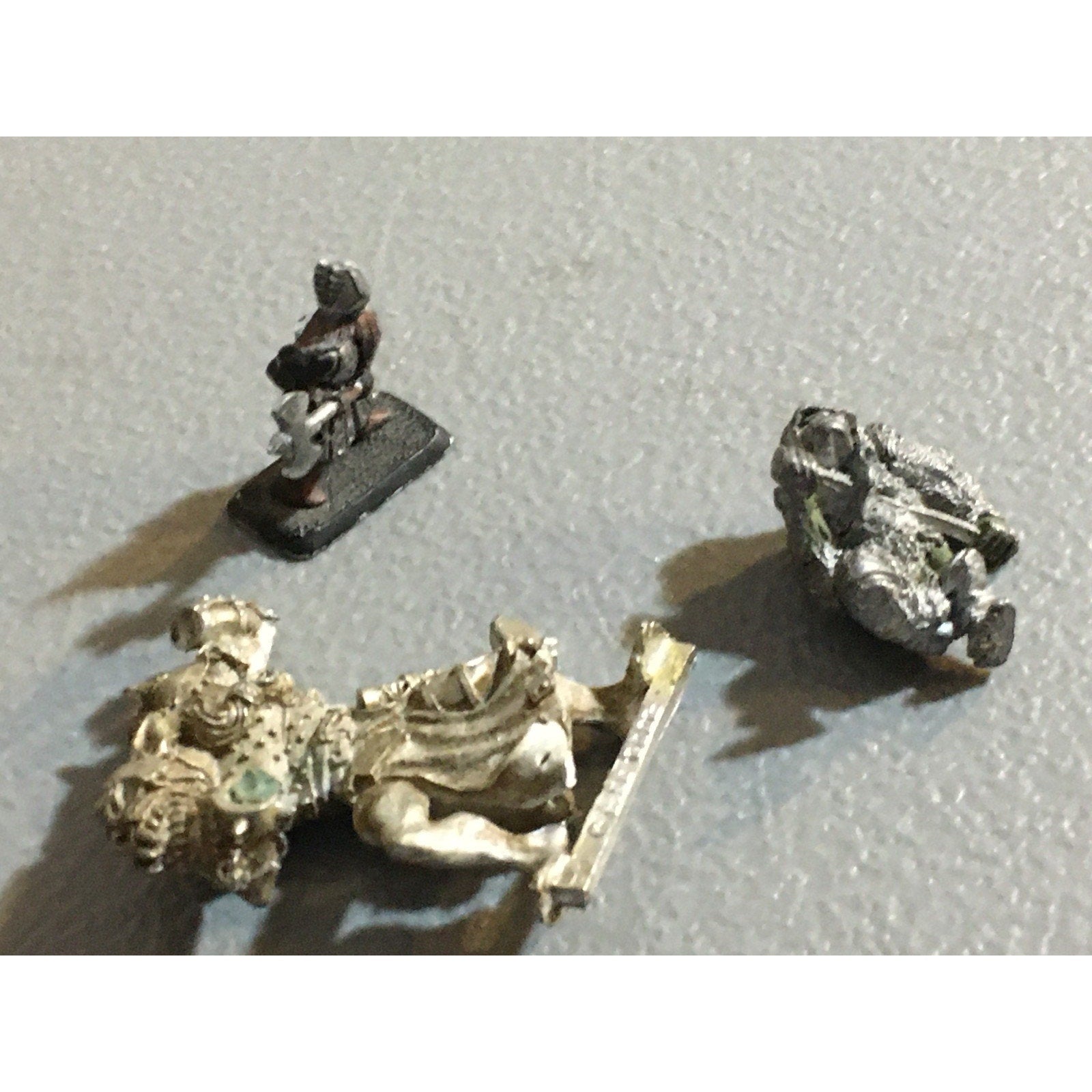 A32530 UNKNOWN METAL MINIATURES INCOMPLETE LOT WARRIOR ELF OGRE ORC DWARF