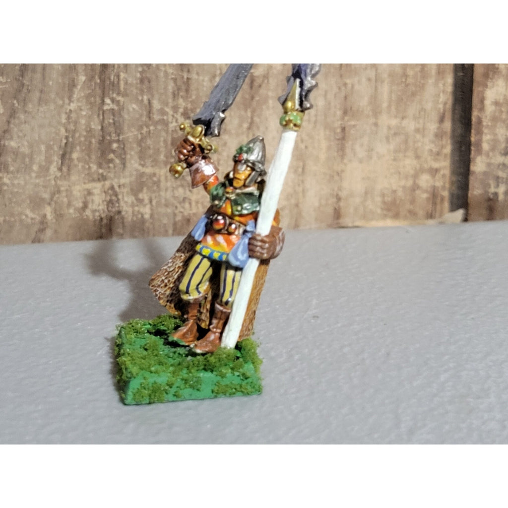 A18765 WARHAMMER FANTASY MARAUDER METAL WOOD ELVES WARRIOR CHAMPION SWORD SPEAR