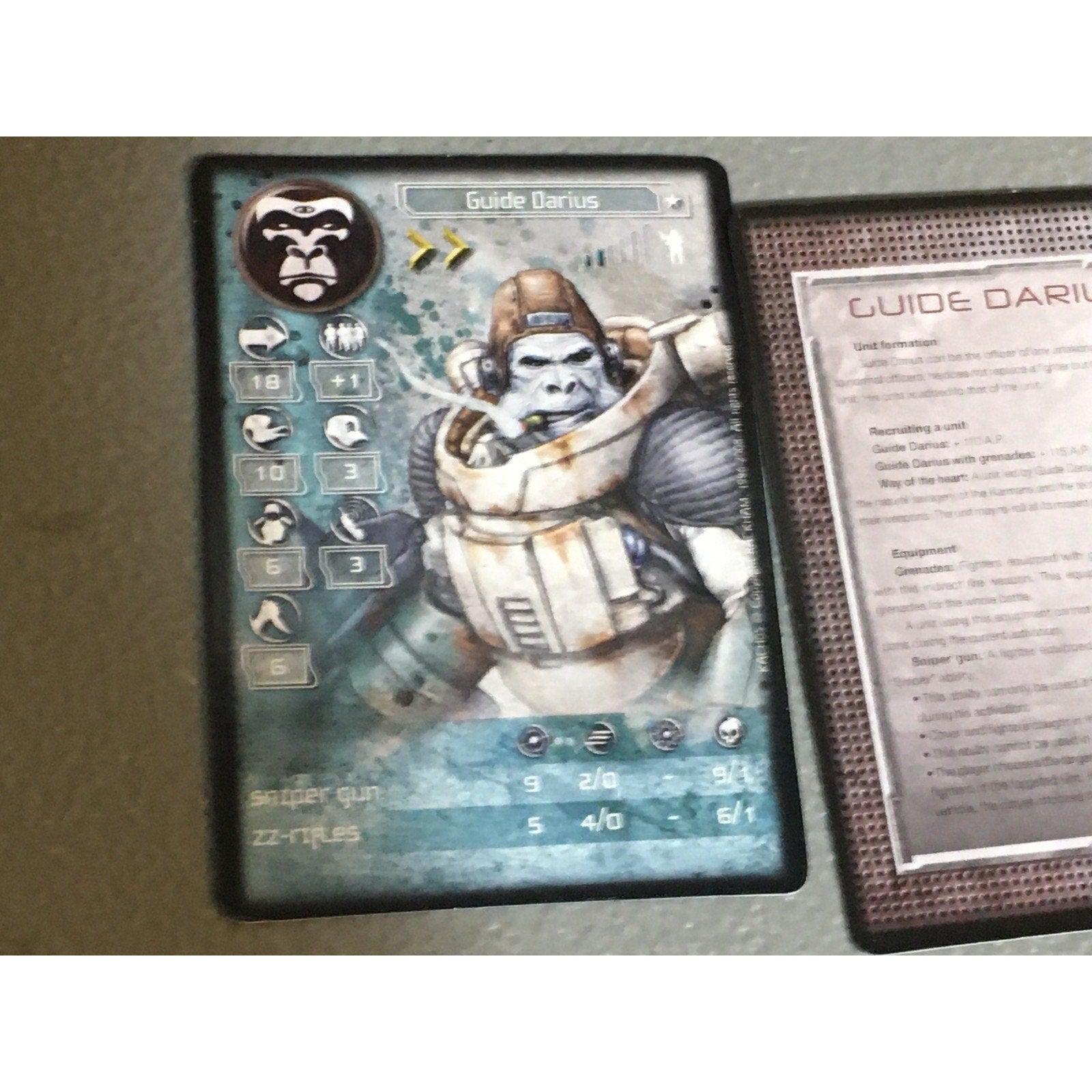 A31153 RACKHAM AT-43 KARMANS HERO GUIDE DARIUS LOOSE MINI W CARDS