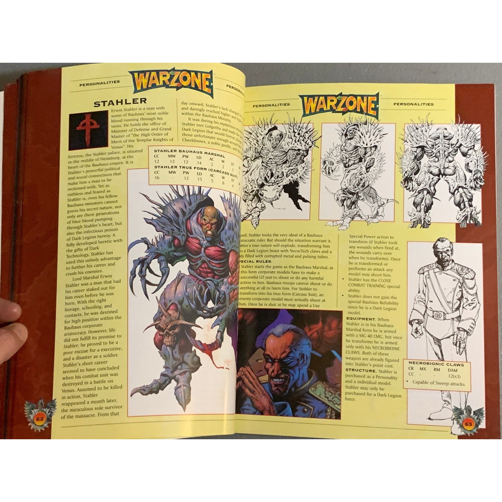 A31655 WARZONE MUTANT CHRON HHG HEARTBREAKER ARMY BOOK PLAYED CASUALTIES OF WAR