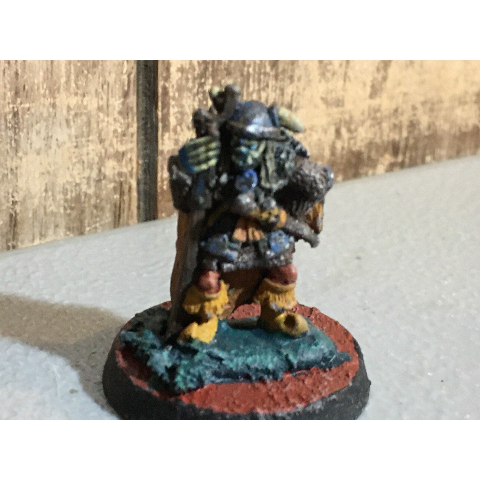 A32472 WARHAMMER FANTASY CITADEL VINTAGE HOBGOBLIN SPINETOE METAL PAINT BASE