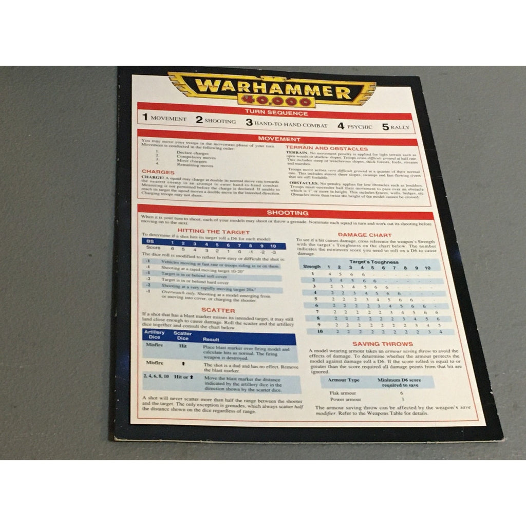 BOOK WARHAMMER 40K RANDOM REFERENCE WHITE DWARF EPIC? GW