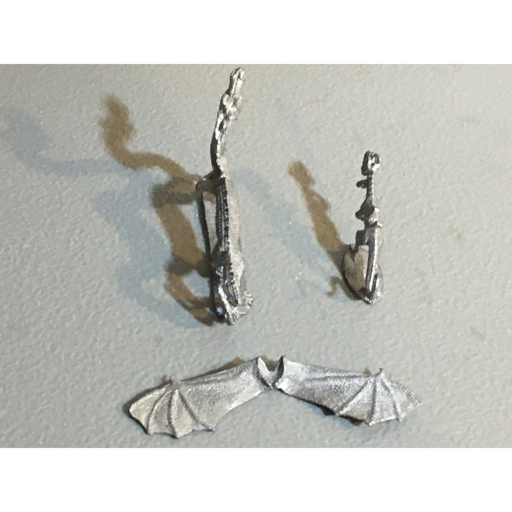 A34030 UNKNOWN METAL MINIATURES DRAGON & RIDING LIZARD TABLETOP RPG