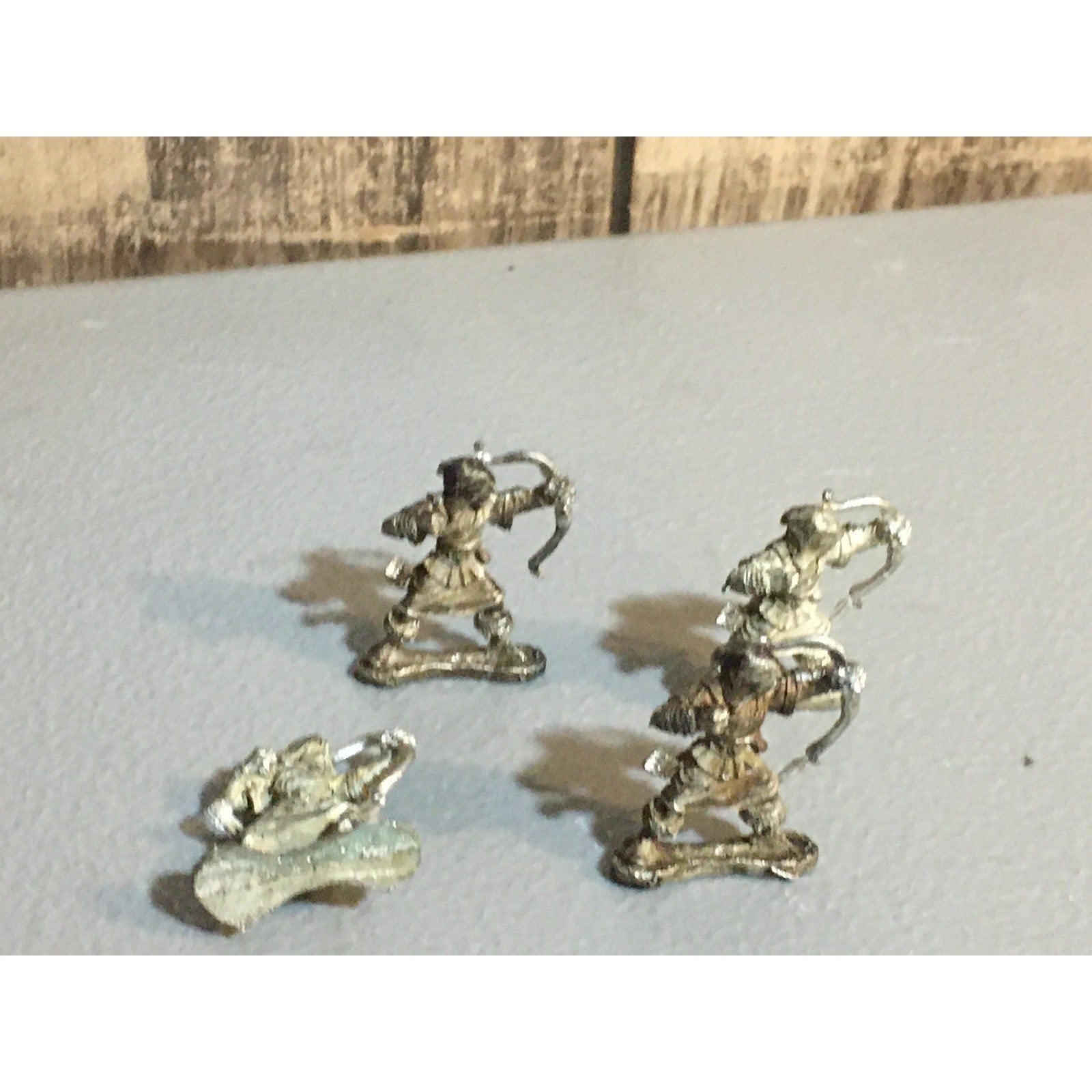 A24874 UNKNOWN METAL MINIATURES TABLETOP WARGAMES 4 PK HUMAN ARCHERS