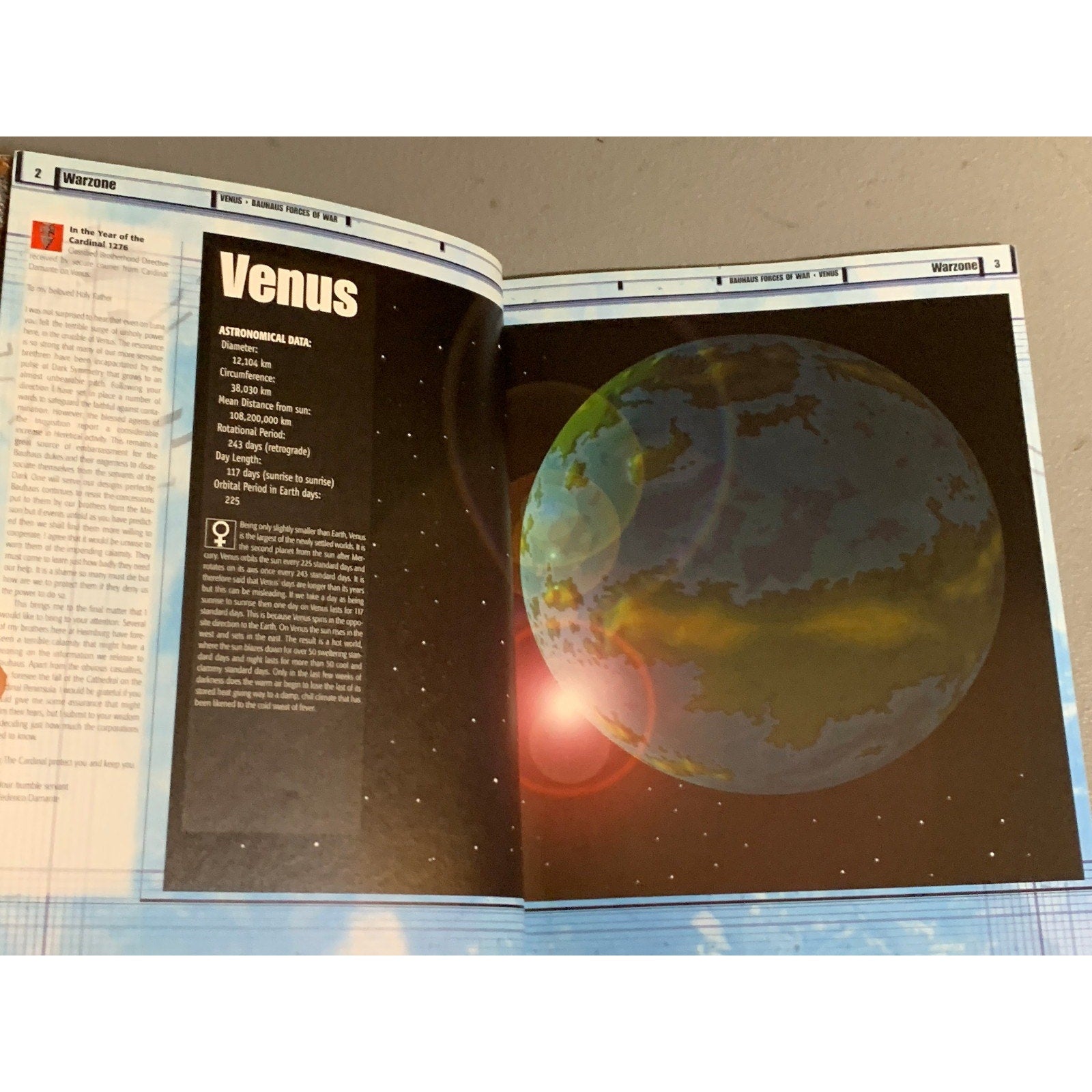 A31652 WARZONE MUTANT CHRON HHG ARMY BOOK PLAYED VENUS BAUHAUS FORCES OF WAR