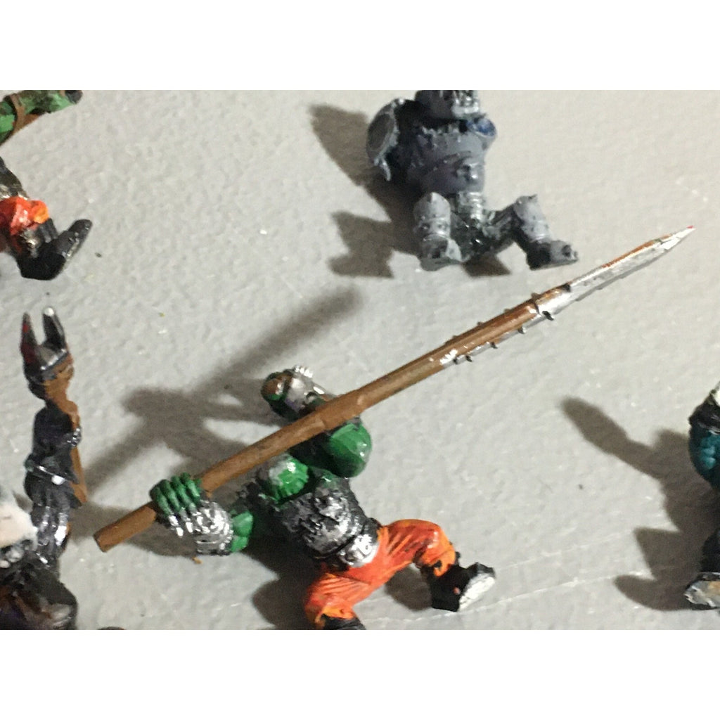 A22142 WARHAMMER FANTASY ORCS & GOBLINS BOAR CHARIOT CREW LOT SOME INCOMPLETE GW