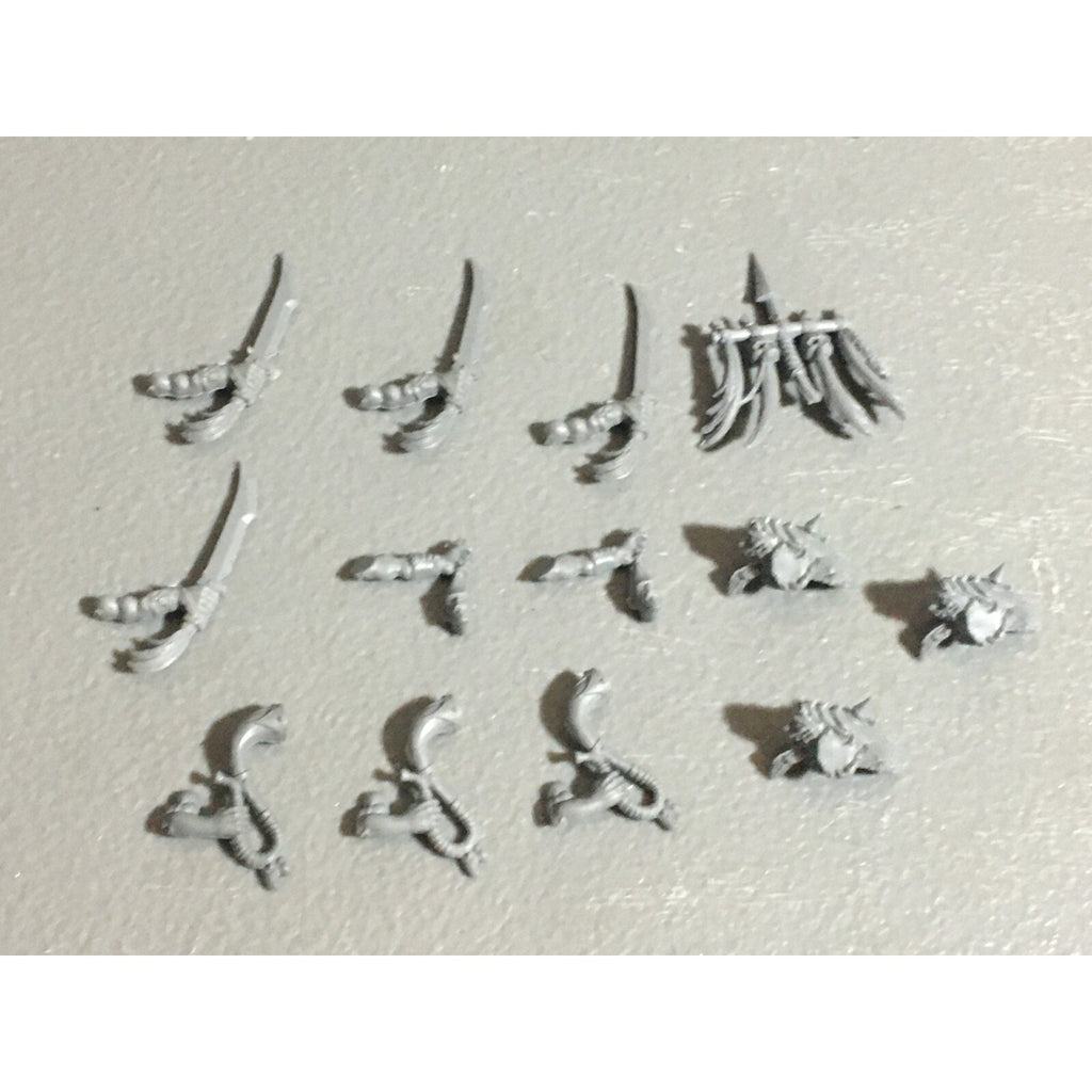 A22631 WARHAMMER FANTASY ORCS & GOBLINS BITS LOT GOBLIN WOLF RIDER ARMS GW