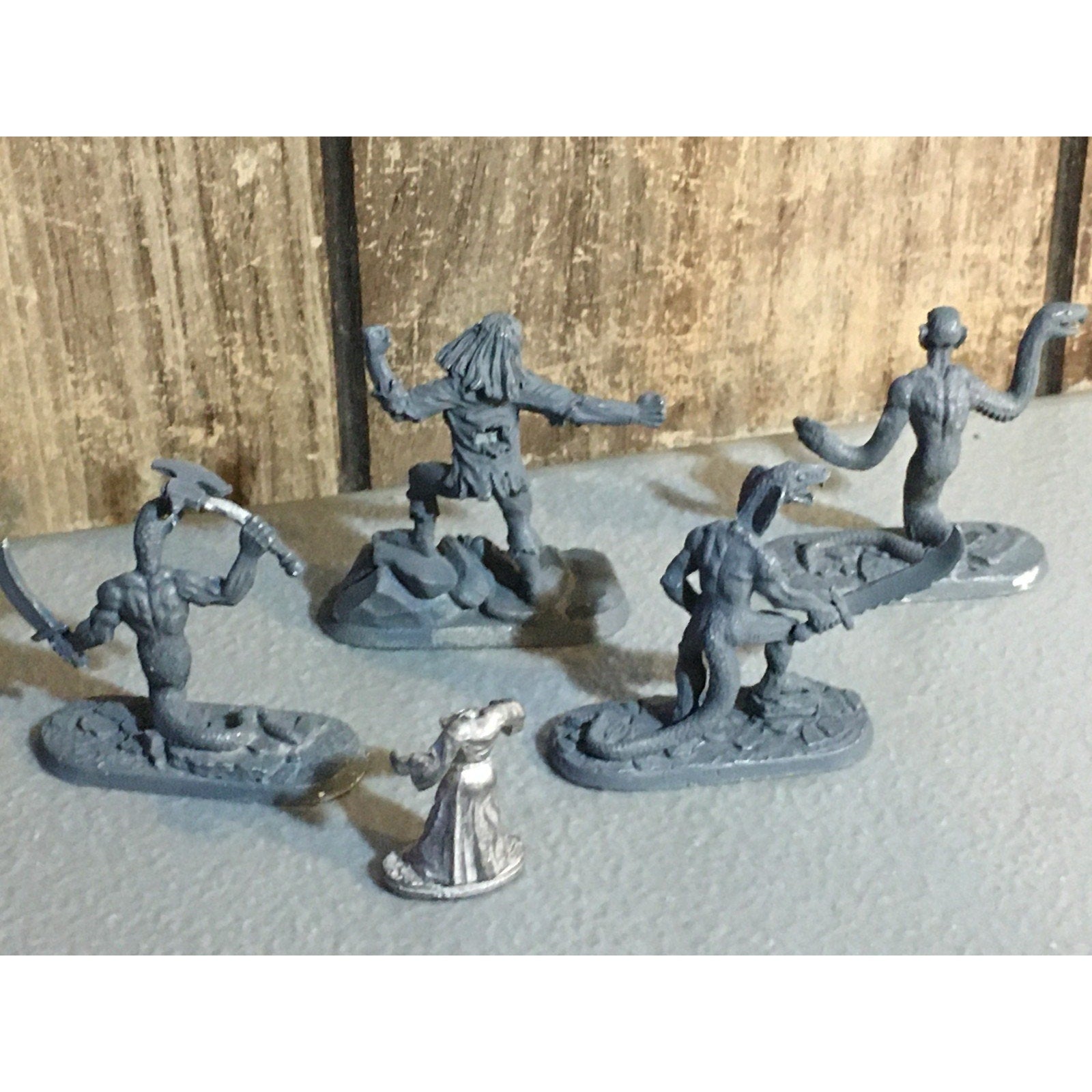 A32869 RAL PARTHA METAL MINIATURES 4 PK NAGA GIANT + INC WOMAN TABLETOP