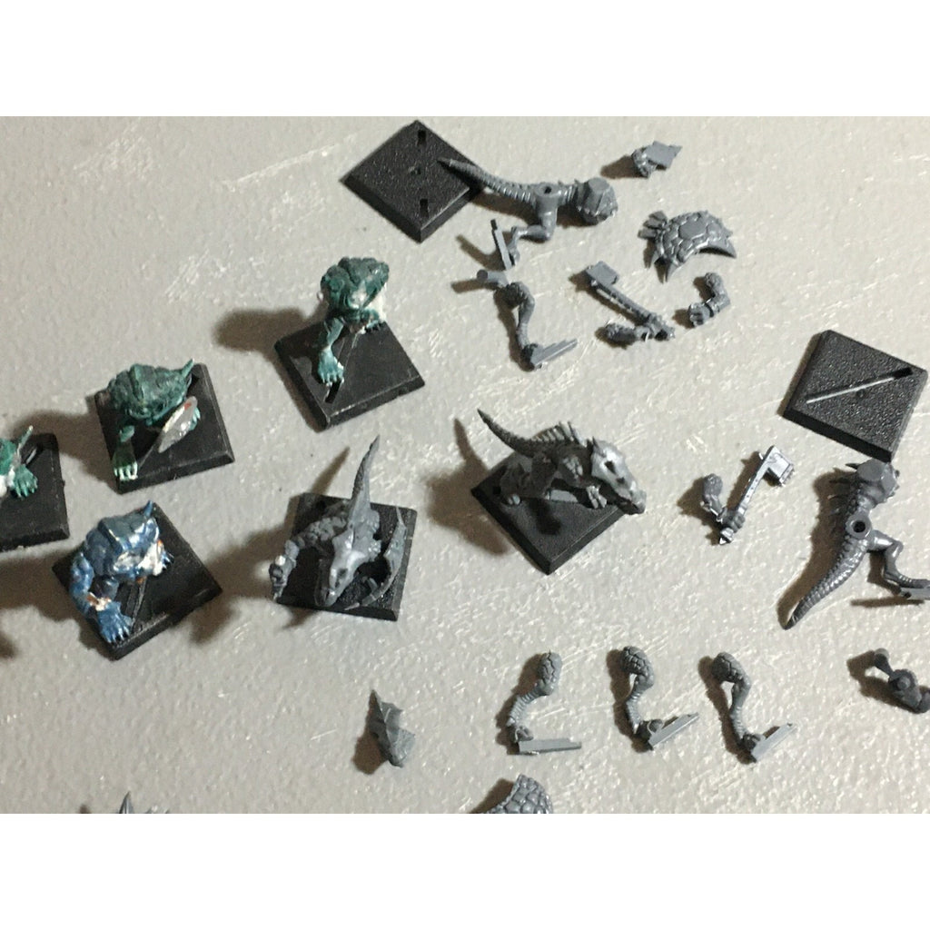 A22064 WARHAMMER FANTASY LIZARDMEN BITS & INCOMPLETET LOT SAURUS GAMES WORKSHOP