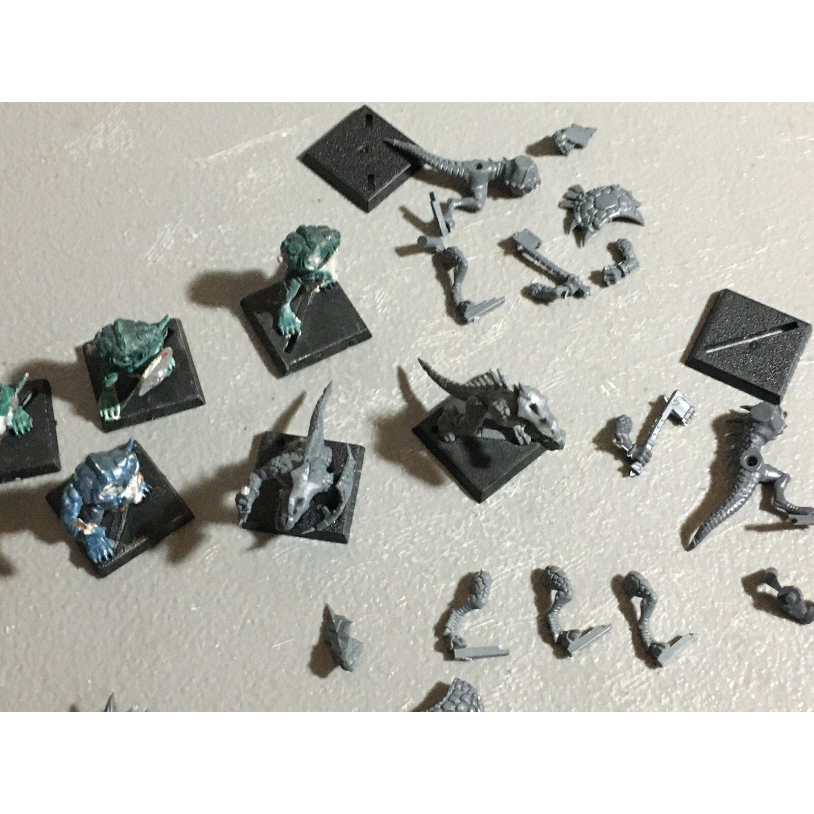 A22064 WARHAMMER FANTASY LIZARDMEN BITS & INCOMPLETET LOT SAURUS GAMES WORKSHOP