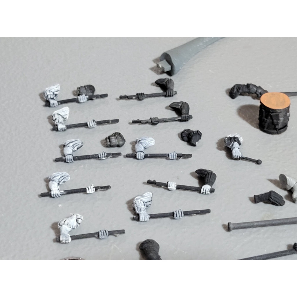 A18901 WARHAMMER FANTASY BITS LOT EMPIRE UNDEAD ARMS SPEARS SWORDS