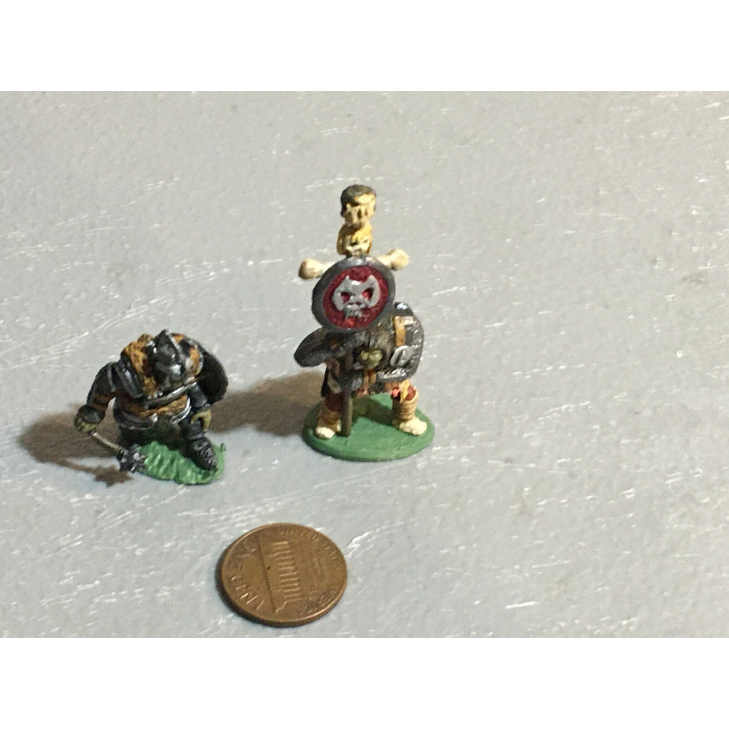 A10089 CITADEL PRE SLOTTA METAL RARE OOP ORC WARRIORS 2 PK WARHAMMER PAINTED