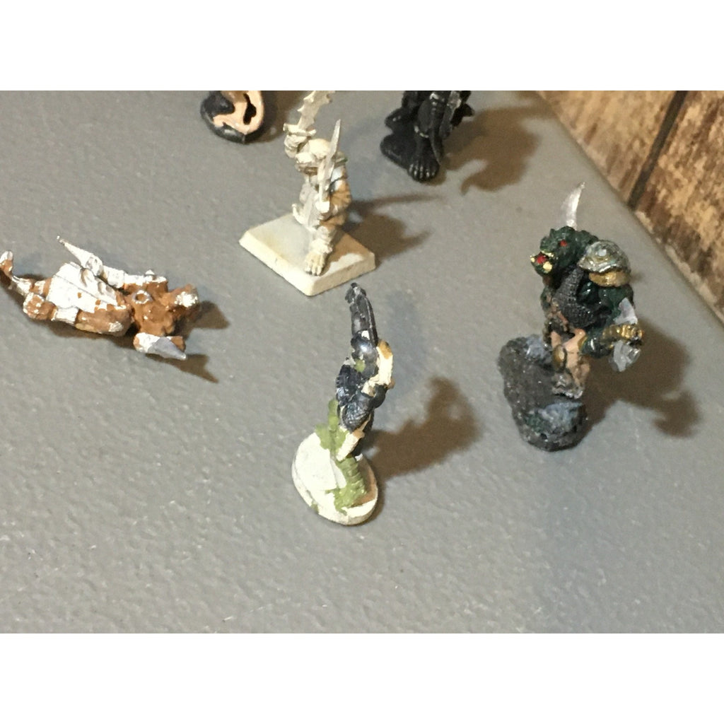 A34021 UNKNOWN METAL MINIATURES MIXED RATMAN ORC WARRIOR TABLETOP RPG