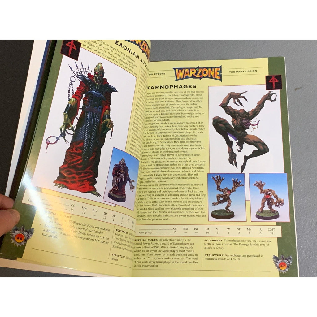 A31650 WARZONE MUTANT CHRON HHG ARMY BOOK PLAYED COMPENDIUM VOL. 2 BEASTS OF WAR
