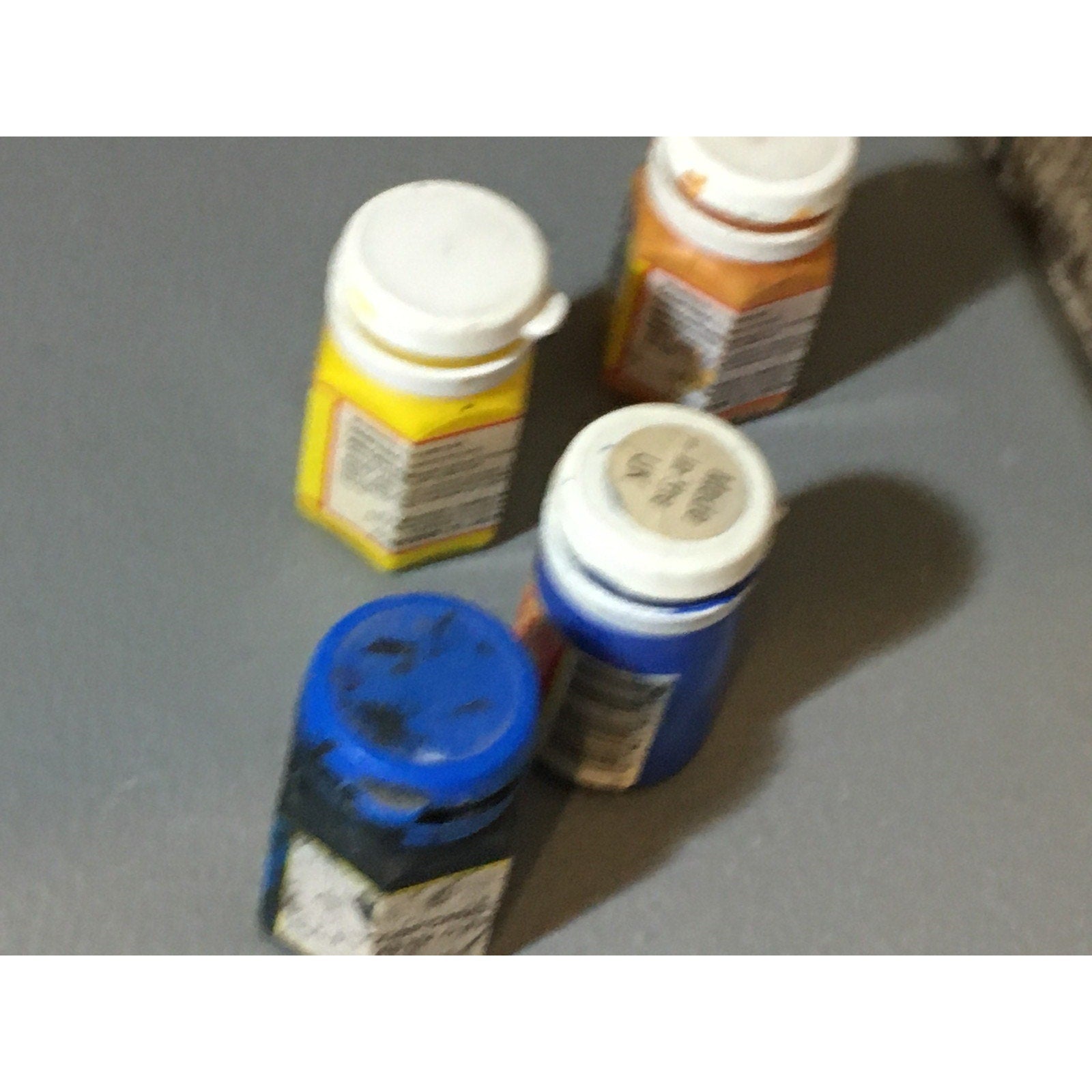 A33425 CITADEL COLOURS USED PAINT POTS 4 PK OOP GAMES WORKSHOP