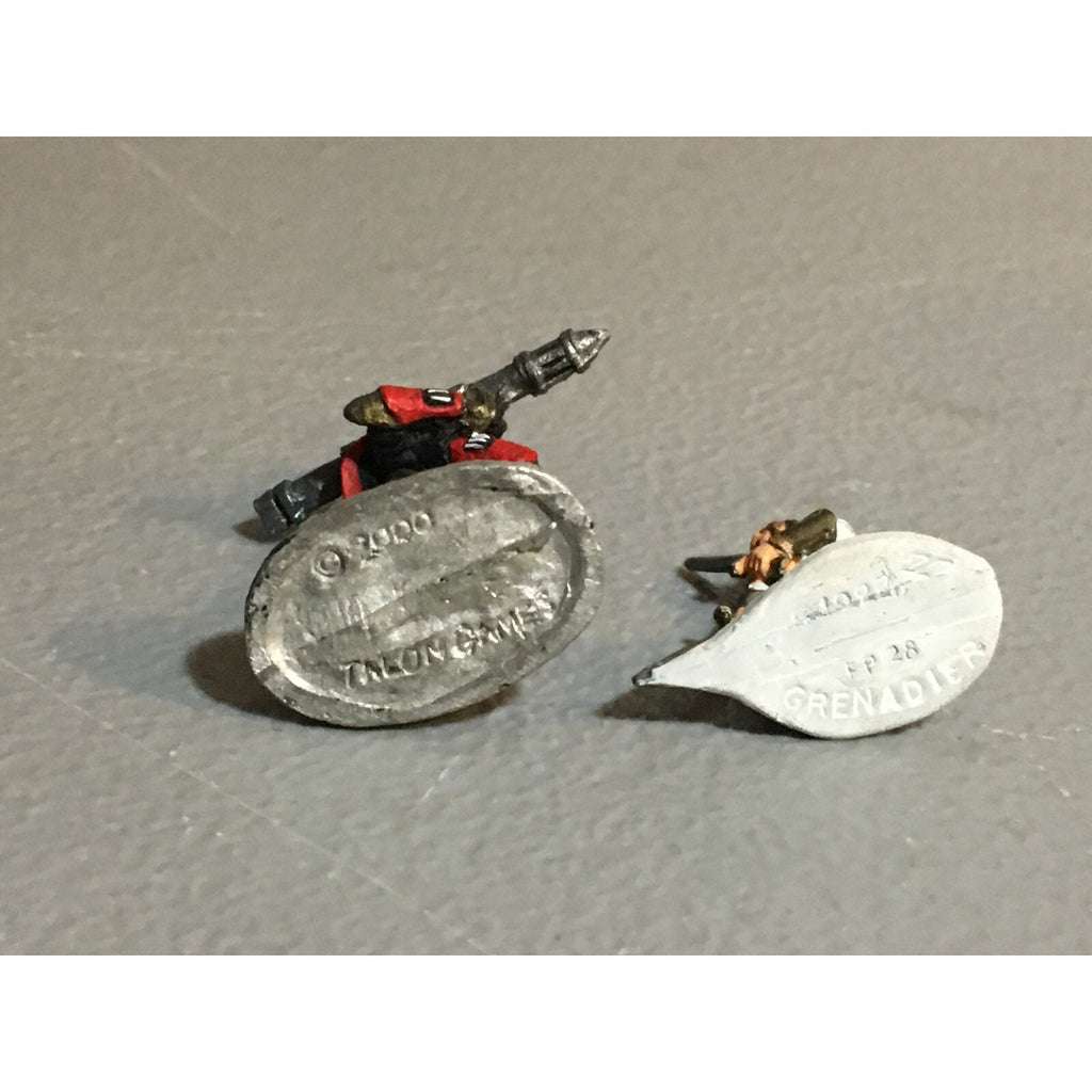 A10263 METAL MINIATURES FANTASY WARRIOR + SCI-FI SAMURAI W ROCKET LAUNCHER