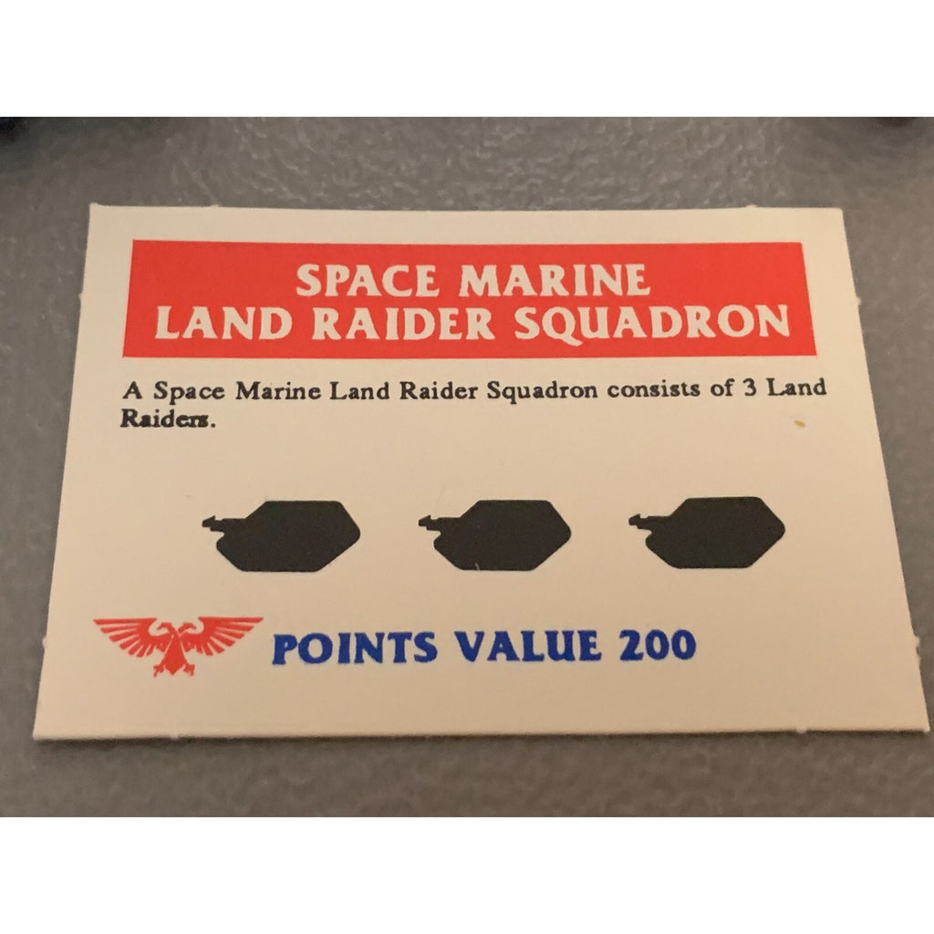 A12451 EPIC WARHAMMER 40K SPACE MARINES LAND RAIDER SQUAD GAMES WORKSHOP GW