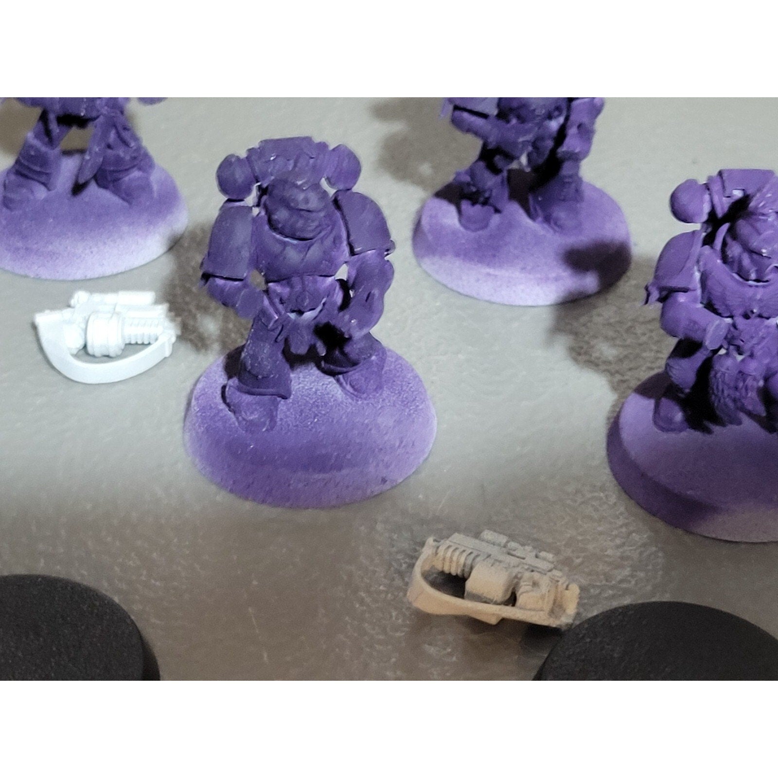 A18249 WARHAMMER 40K SPACE MARINES WOLVES 10 PK GREY HUNTERS MISS 2 BACKPACKS