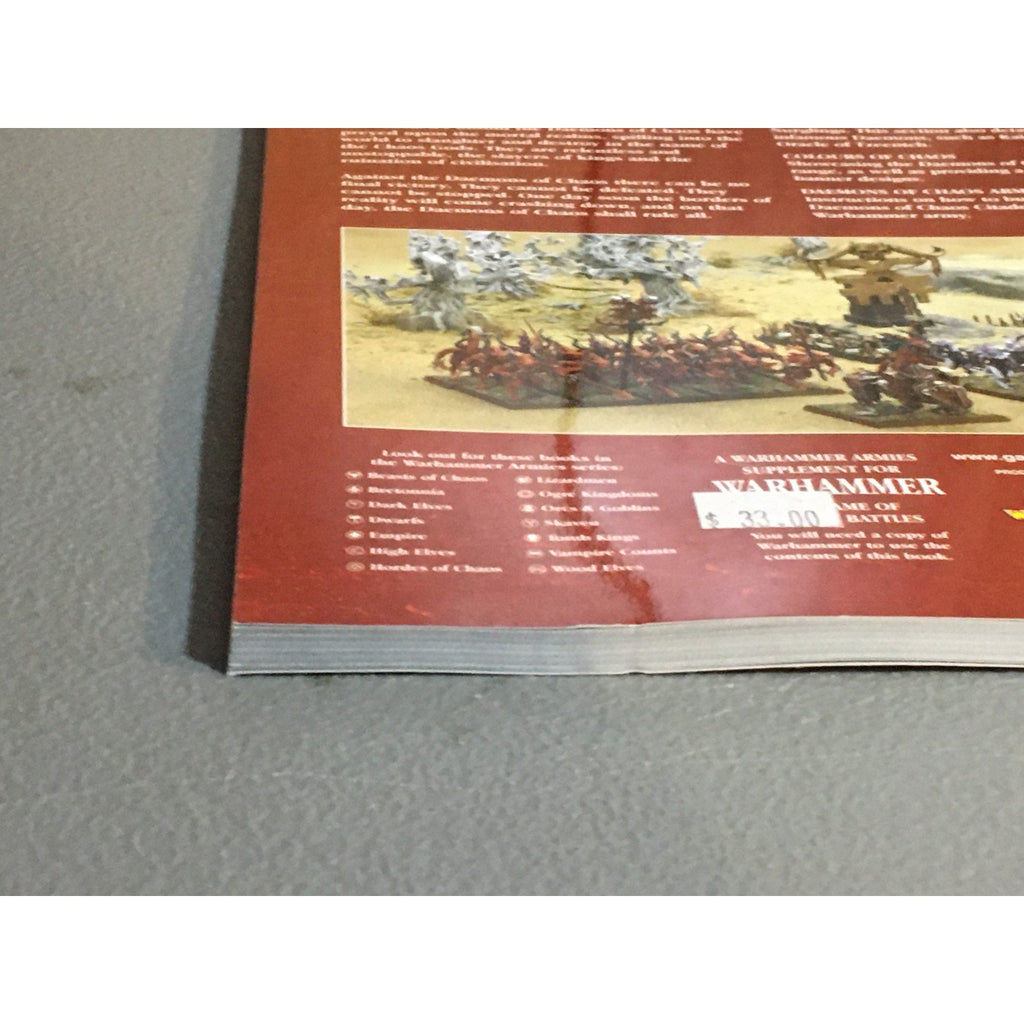 BOOK WARHAMMER FANTASY DAEMONS OF CHAOS ARMY BOOK GW GAMES WORKSHOP