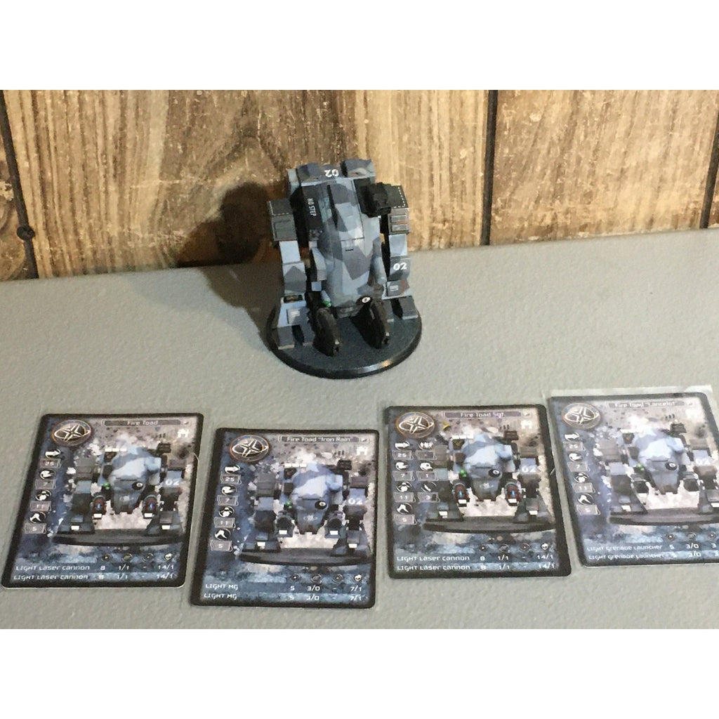 A33508 RACKHAM AT-43 UNA FIRE TOAD MINIATURE W CARDS