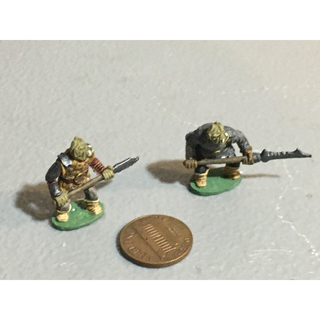 A10091 CITADEL PRE SLOTTA METAL RARE OOP ORC WARRIORS 2 PK WARHAMMER PAINTED