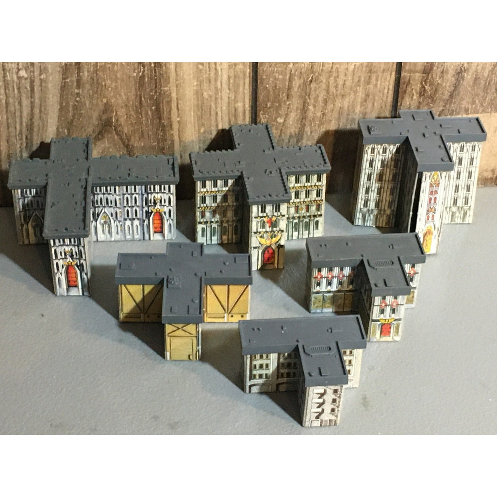 A31674 WARHAMMER EPIC 40K TERRAIN BUILDINGS PLASTIC & CARDSTOCK 6 PK